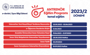 2023/2 Antrenör Temel Eğitim Sınavı